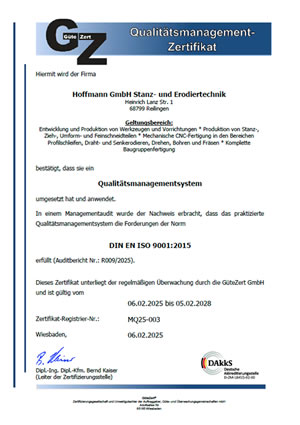 DIN EN ISO 9001:2015